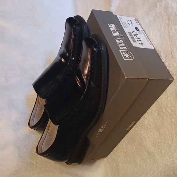 Stacy Adams men's shoes black leather size 8 - Picture 1 of 7